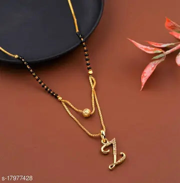 Beautiful Gold plated American diamond manglsutra