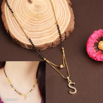 Beautiful Gold plated American diamond manglsutra