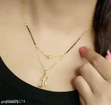 Beautiful Gold plated American diamond manglsutra