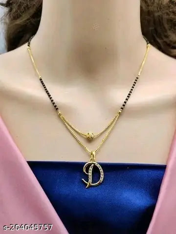 Beautiful Gold plated American diamond manglsutra